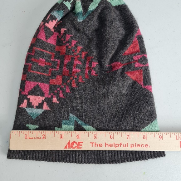 Polo Ralph Lauren Hat Beanie Mens One Size Multicolor Aztec Wool Knit Tribal - Picture 7 of 16